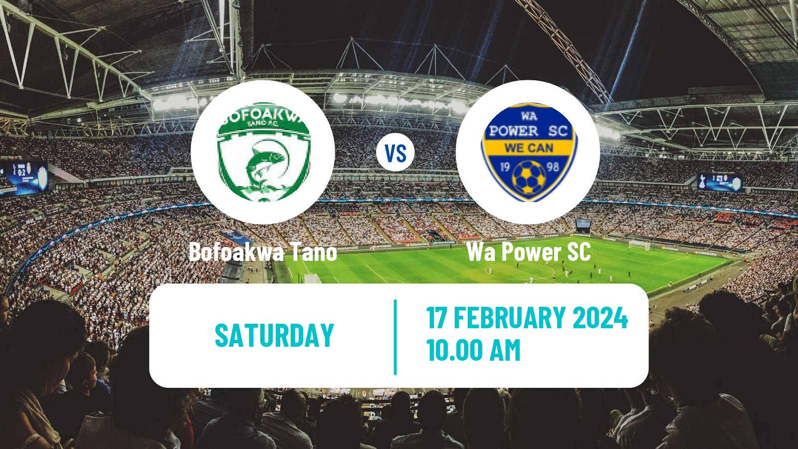 Soccer Ghanaian Cup Bofoakwa Tano - Wa Power