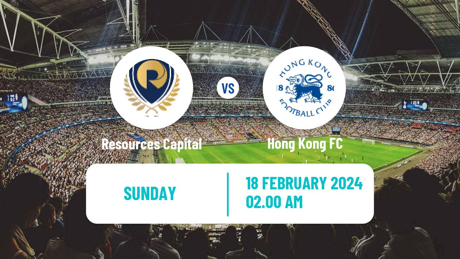 Soccer Hong Kong Premier League Resources Capital - Hong Kong FC