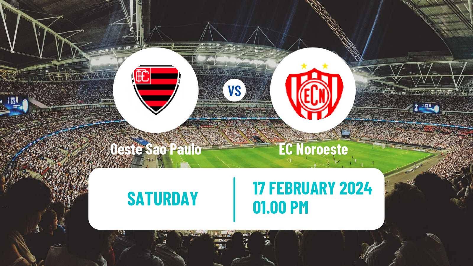 Soccer Brazilian Campeonato Paulista A2 Oeste Sao Paulo - EC Noroeste