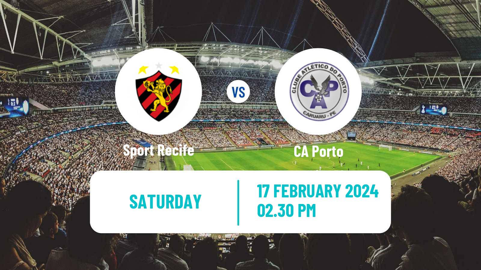 Football Brazilian Campeonato Pernambucano Sport Recife - CA Porto