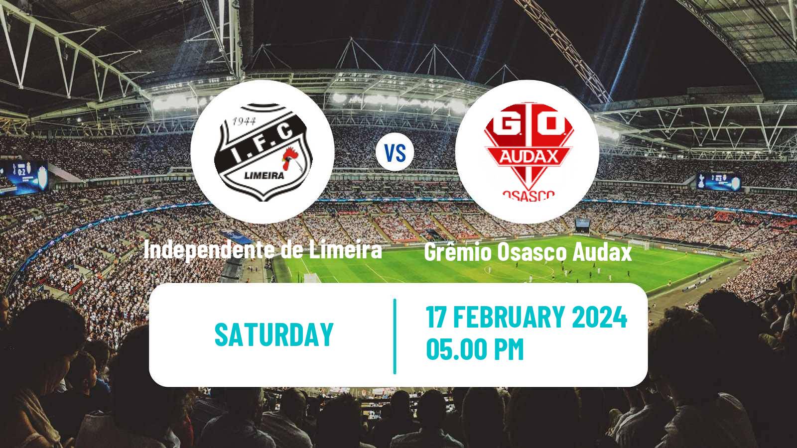 Soccer Brazilian Campeonato Paulista A4 Independente de Limeira - Grêmio Osasco Audax