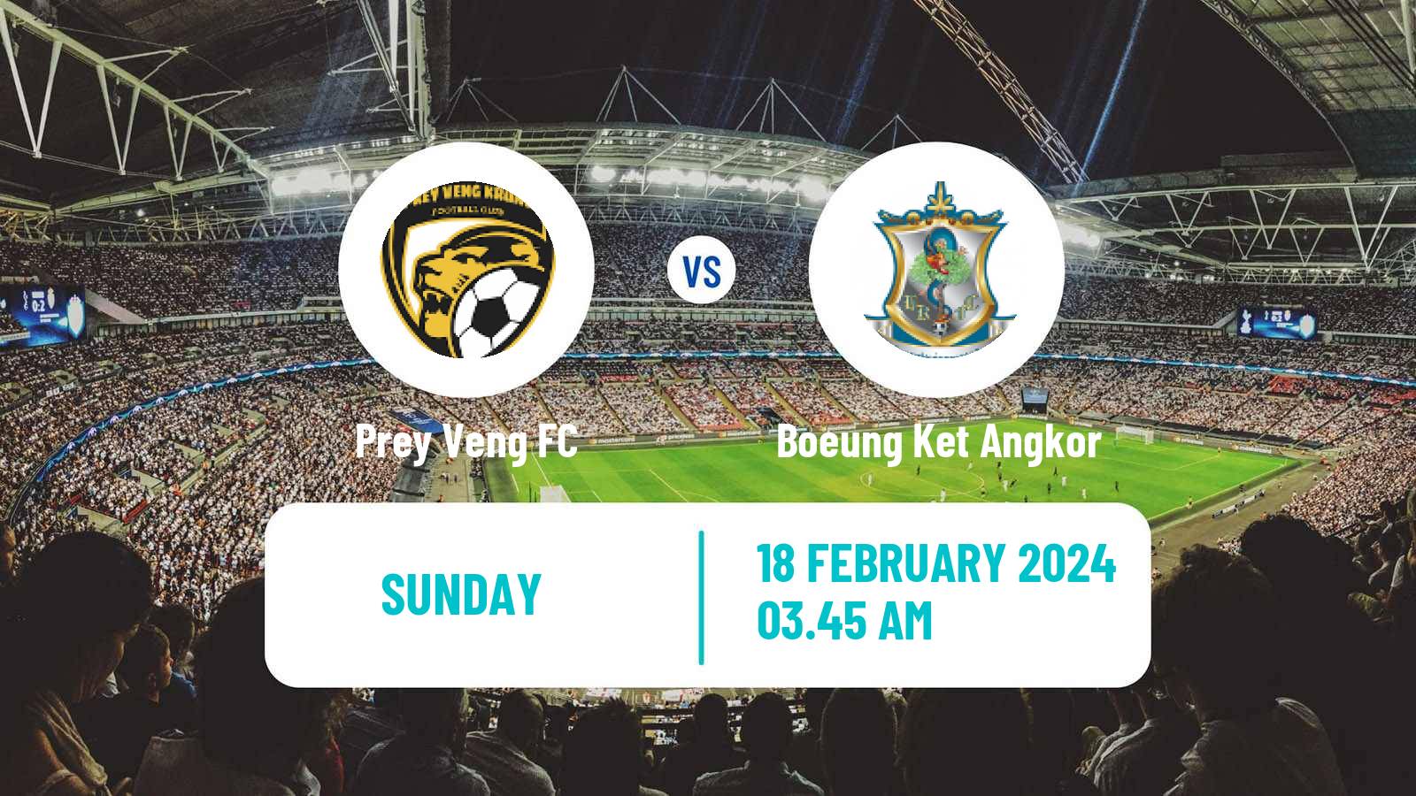Soccer Cambodian CPL Prey Veng - Boeung Ket Angkor