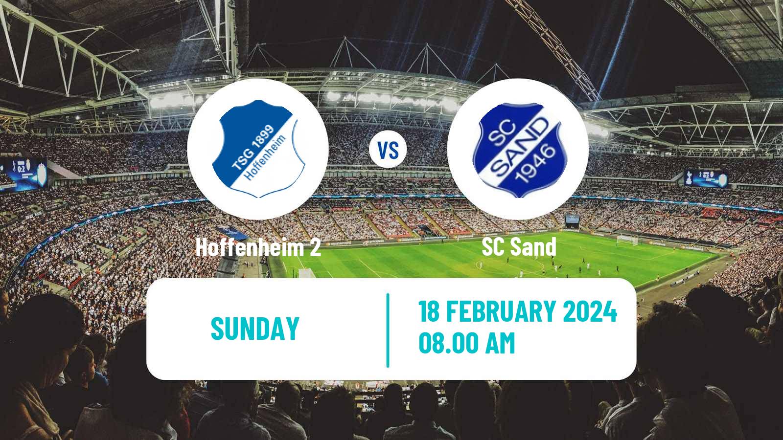 Soccer German 2 Bundesliga Women Hoffenheim 2 - Sand
