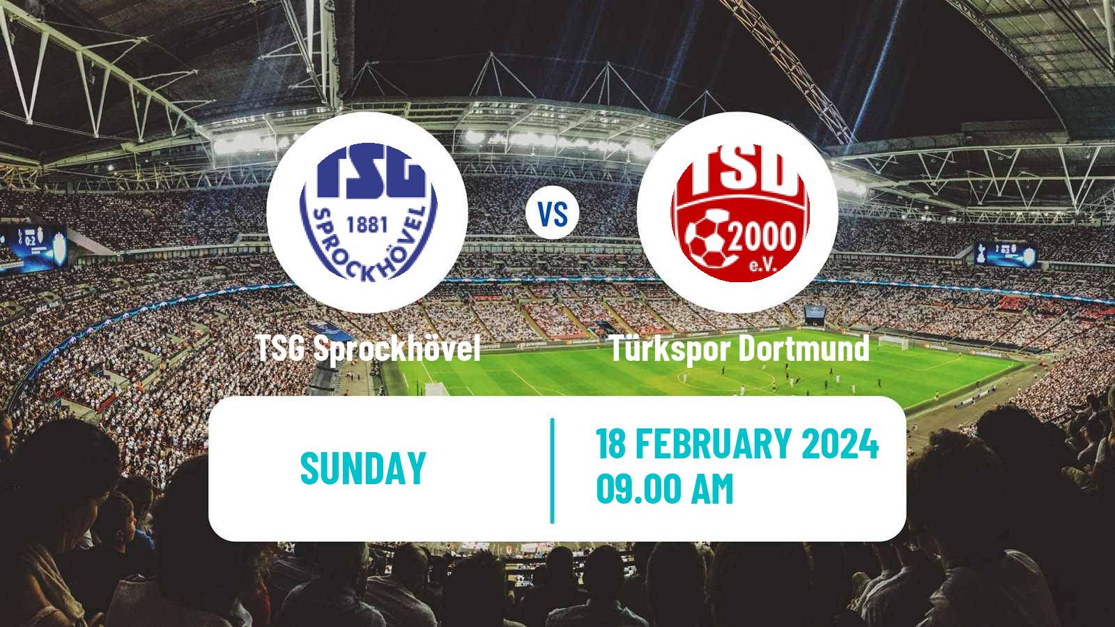 Soccer German Oberliga Westfalen TSG Sprockhövel - Türkspor Dortmund