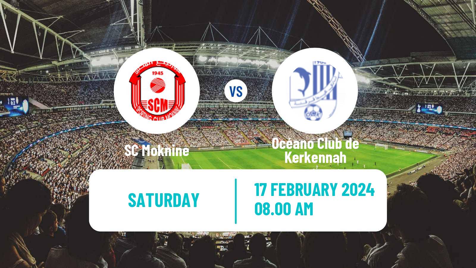 Soccer Tunisian Ligue 2 Moknine - Océano Club de Kerkennah