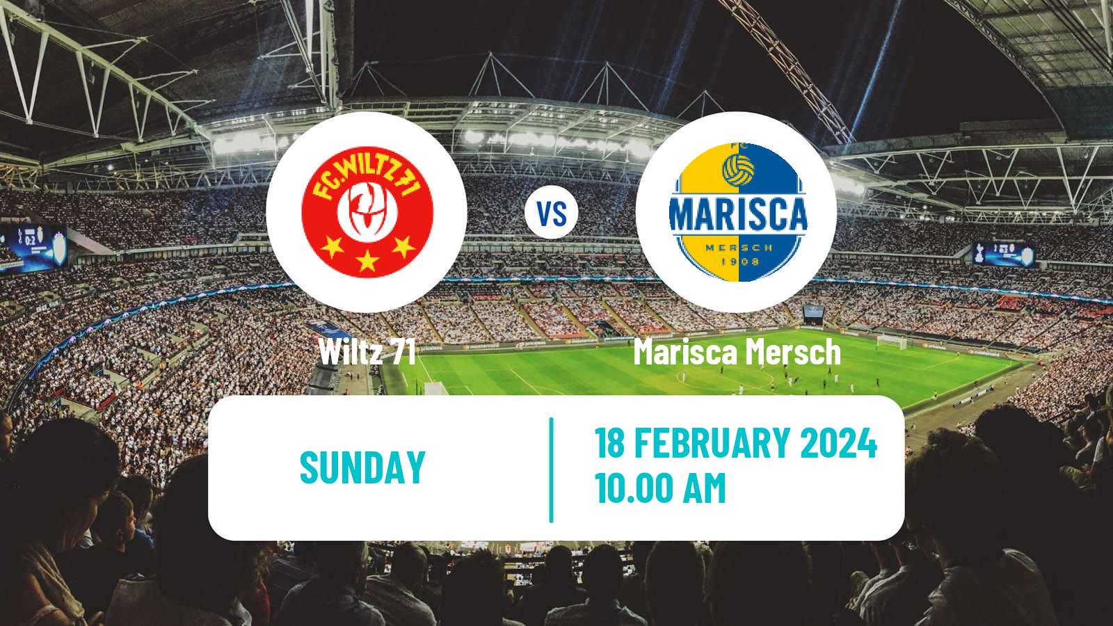 Soccer Luxembourg National Division Wiltz 71 - Marisca Mersch