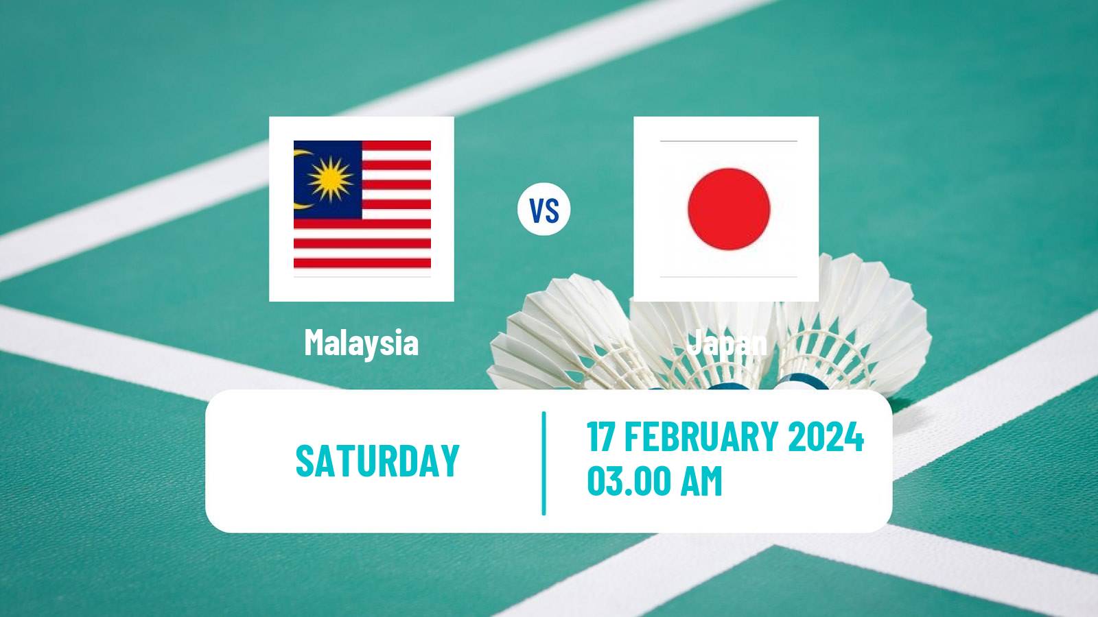 Badminton Asia Championships Teams Teams Men Malaysia - Japan