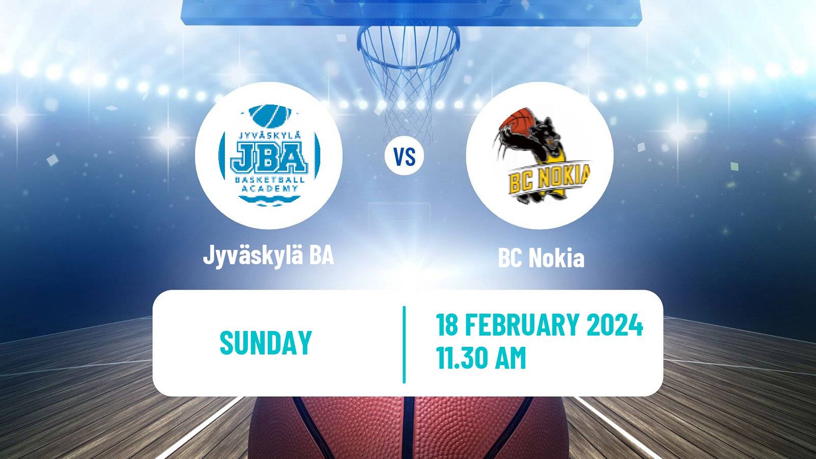 Basketball Finnish I Divisioona Basketball Women Jyväskylä BA - BC Nokia