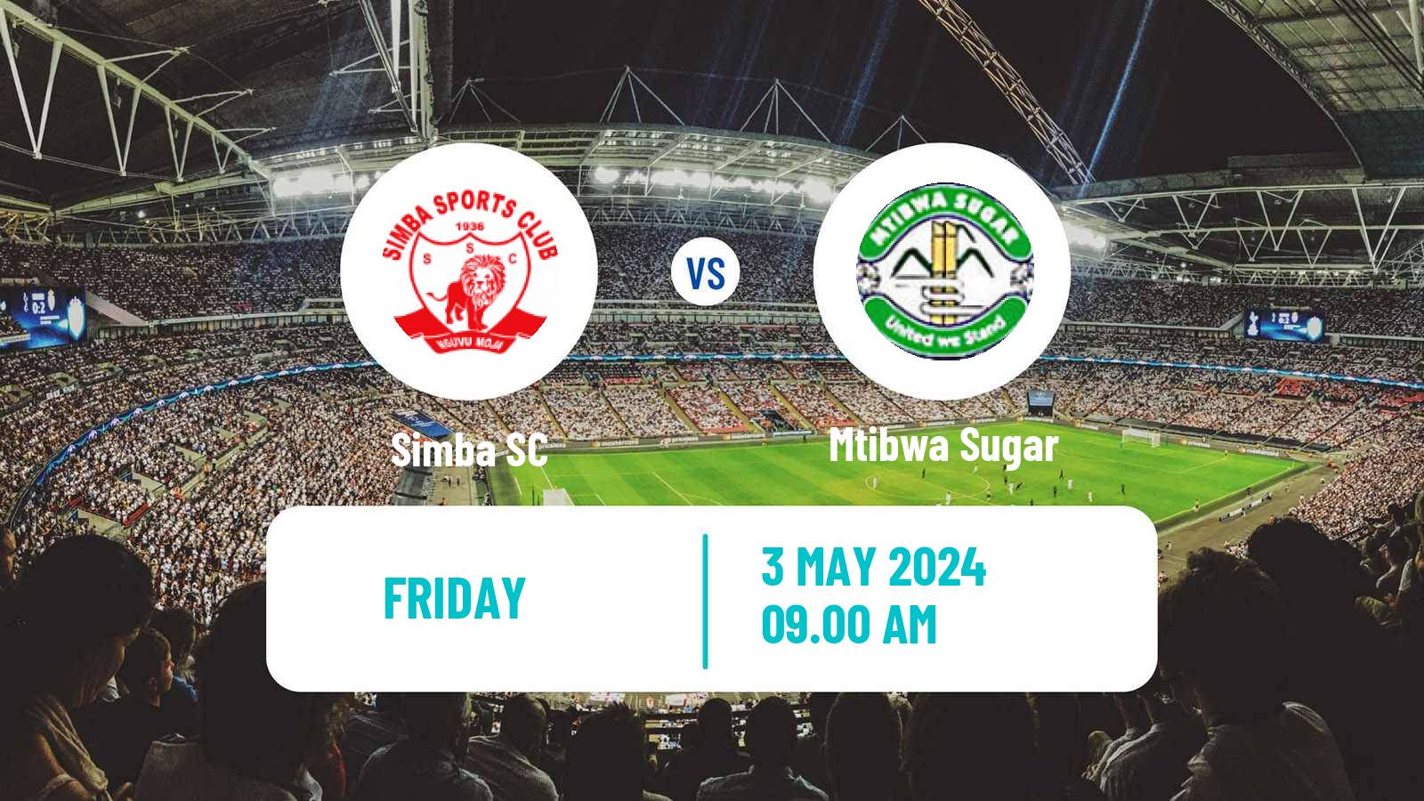 Soccer Tanzanian Premier League Simba - Mtibwa Sugar
