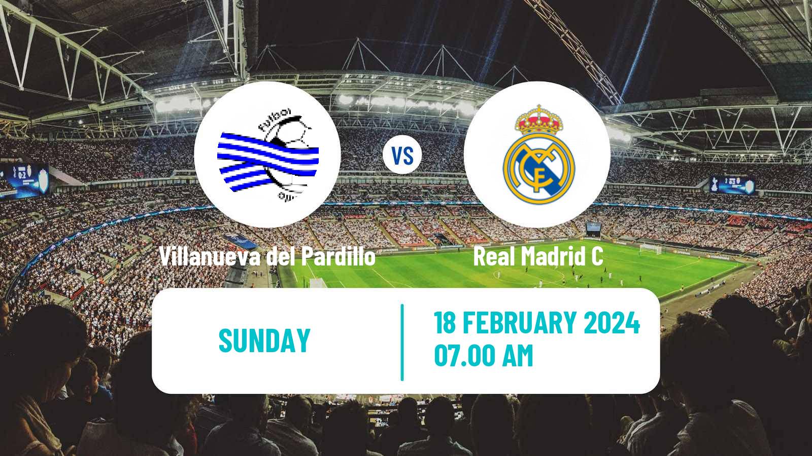 Soccer Spanish Tercera RFEF - Group 7 Villanueva del Pardillo - Real Madrid C
