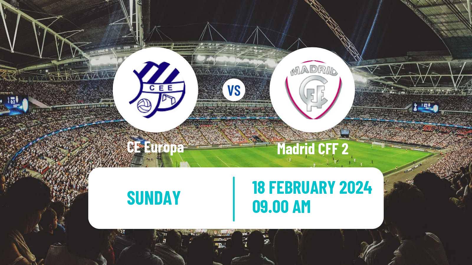 Soccer Spanish Primera Federacion Women CE Europa - Madrid CFF 2