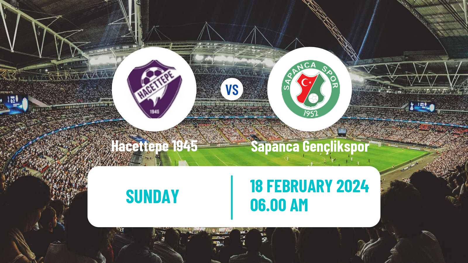 Soccer Turkish 3 Lig Group 2 Hacettepe 1945 - Sapanca Gençlikspor
