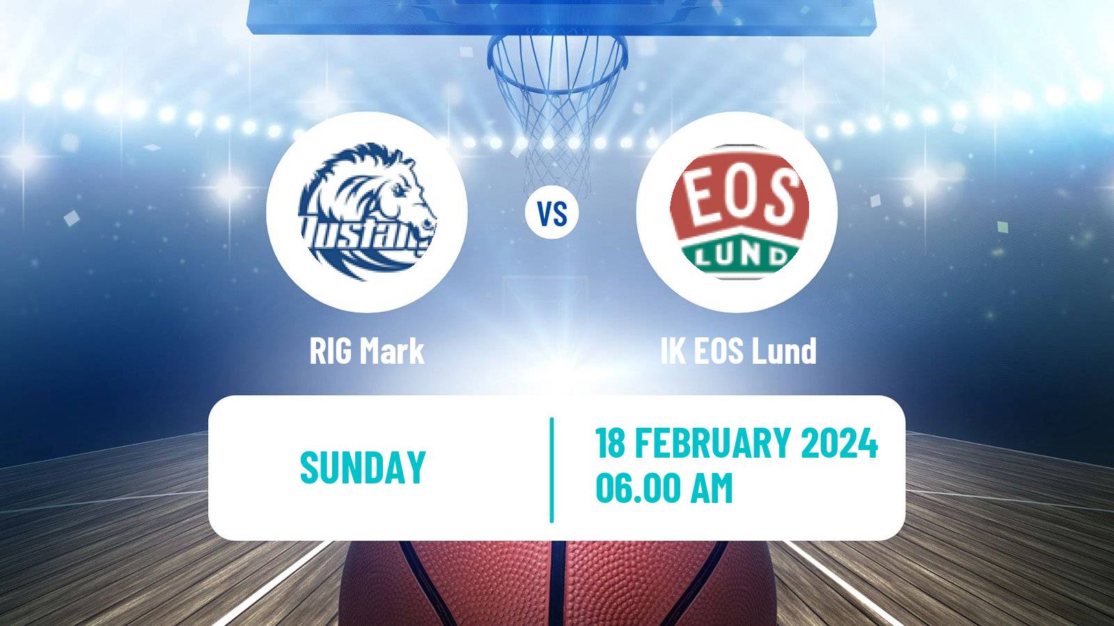 Basketball Swedish Superettan Basketball RIG Mark - IK EOS Lund