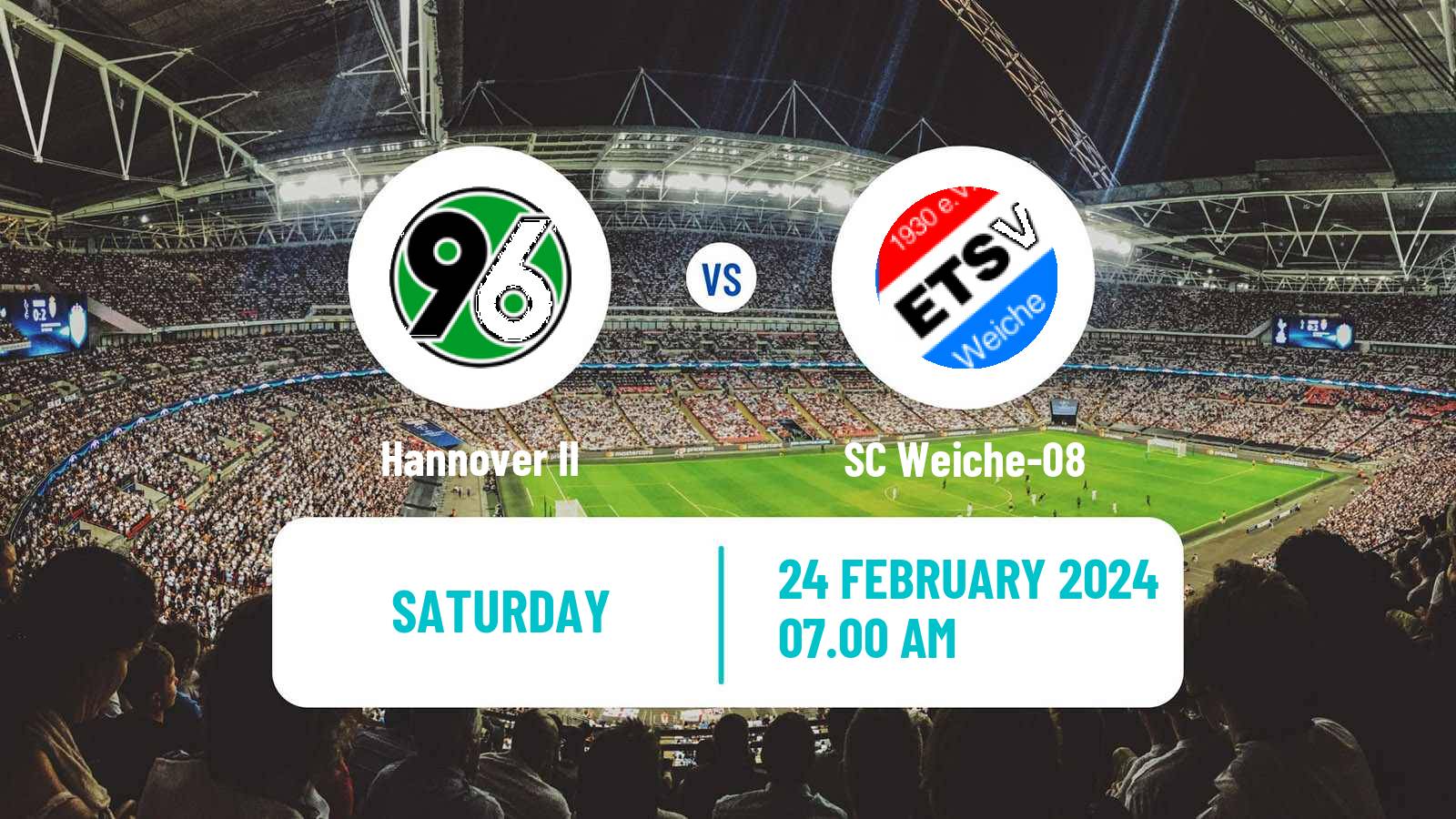 Soccer German Regionalliga North Hannover II - SC Weiche-08