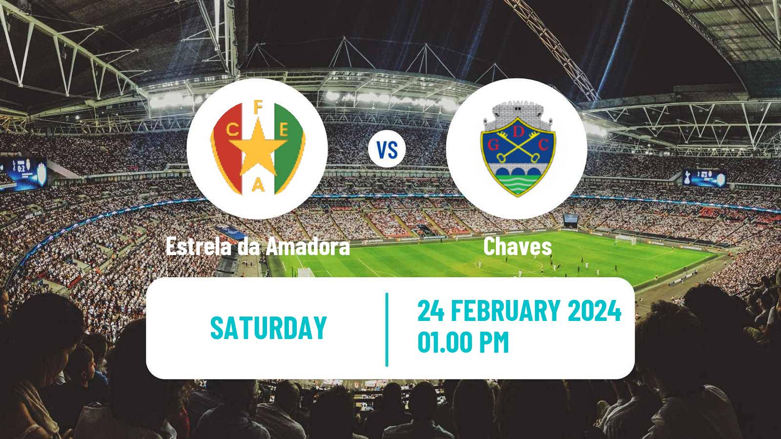 Soccer Liga Portugal Estrela da Amadora - Chaves