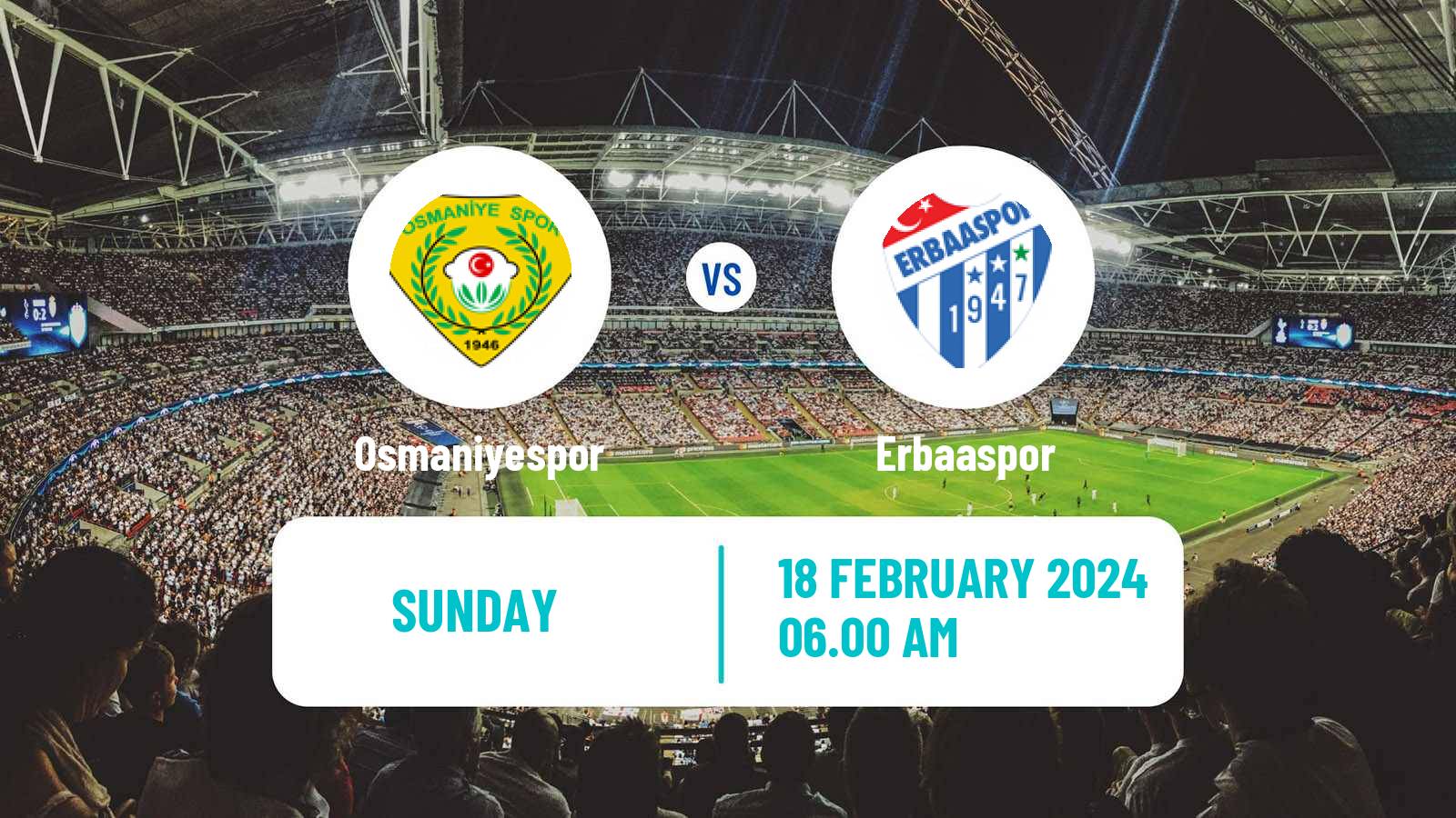 Soccer Turkish 3 Lig Group 3 Osmaniyespor - Erbaaspor