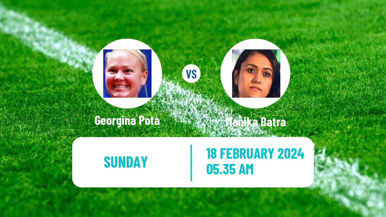 Table tennis World Championships Teams Women Georgina Pota - Manika Batra