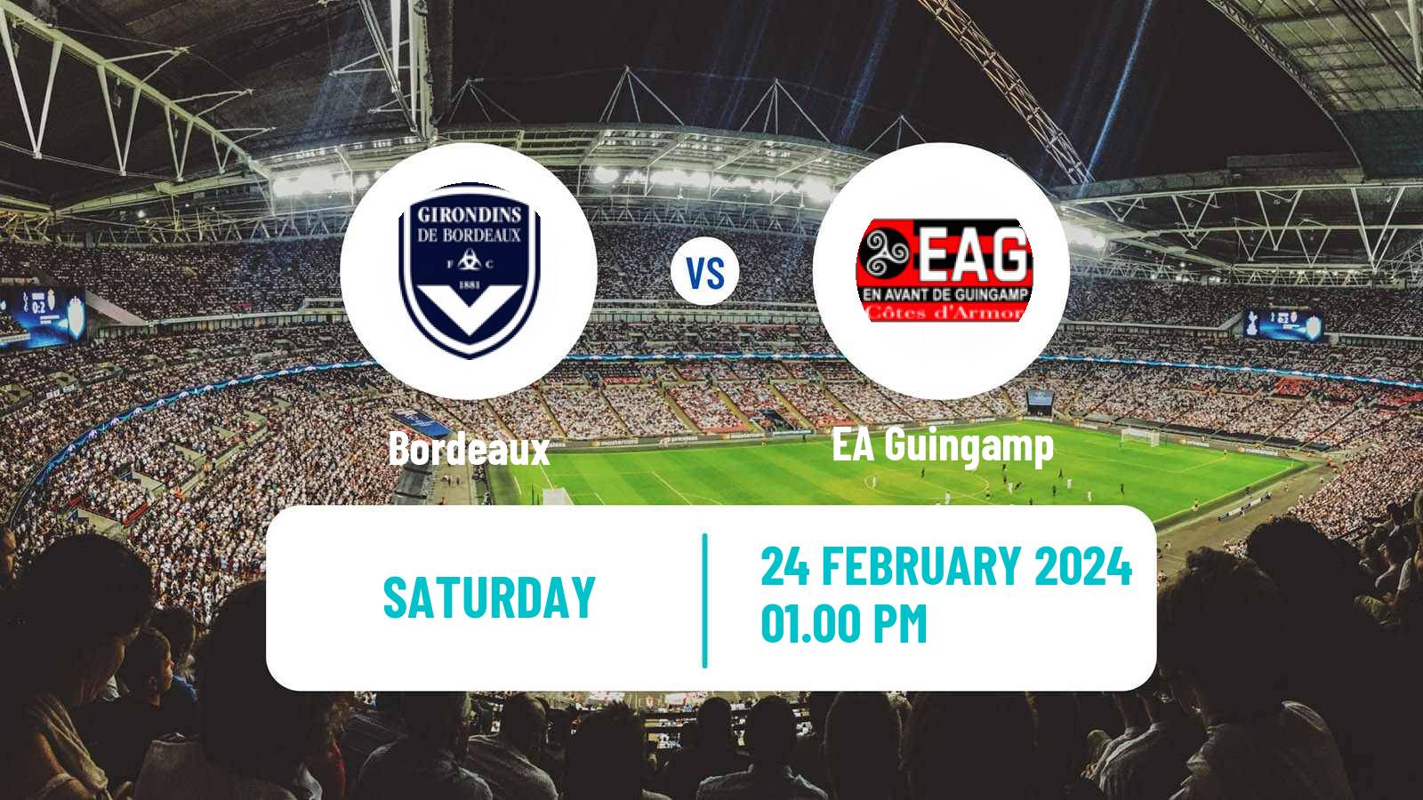 Soccer French Ligue 2 Bordeaux - Guingamp
