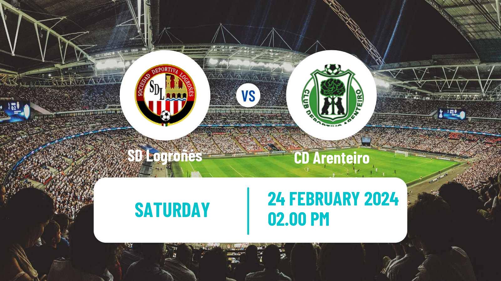Soccer Spanish Primera RFEF Group 1 SD Logroñés - Arenteiro