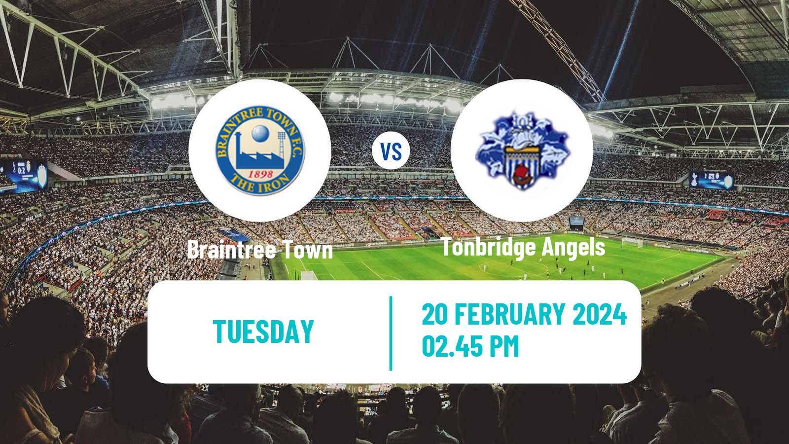 Soccer English National League South Braintree Town - Tonbridge Angels
