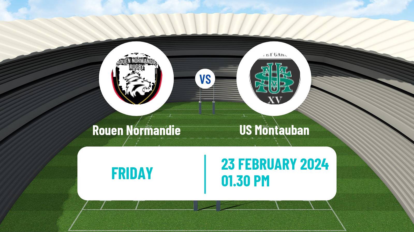 Rugby union French Pro D2 Rouen Normandie - Montauban