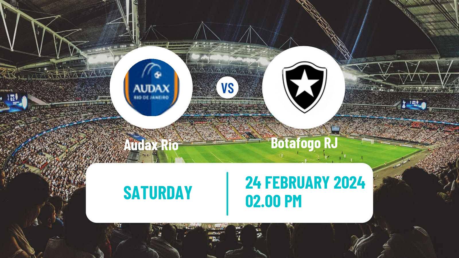 Soccer Brazilian Campeonato Carioca Audax Rio - Botafogo RJ