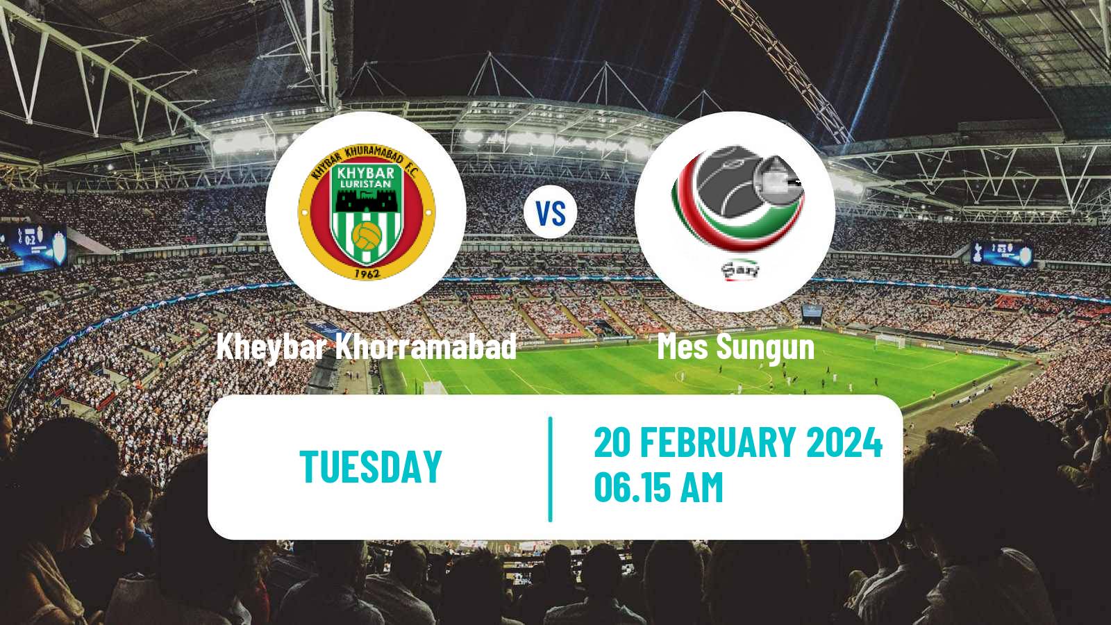 Soccer Iran Division 1 Kheybar Khorramabad - Mes Sungun