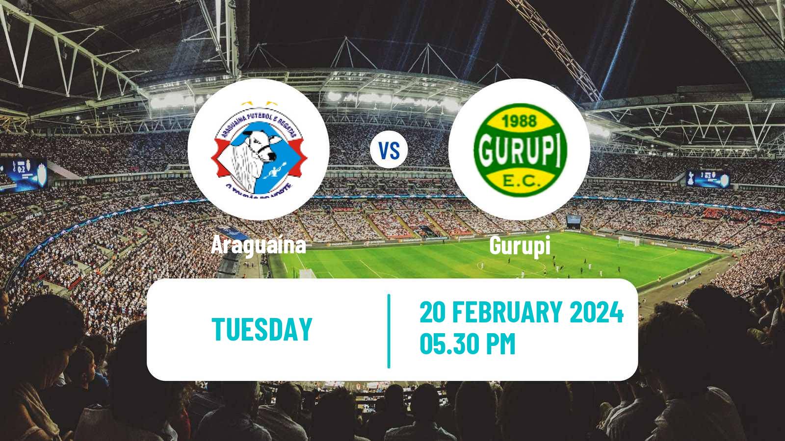 Soccer Brazilian Campeonato Tocantinense Araguaína - Gurupi