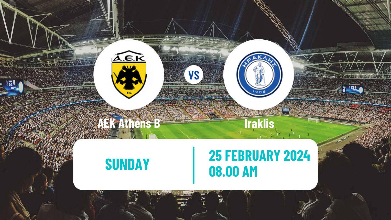 Football Greek Super League 2 AEK B - Iraklis