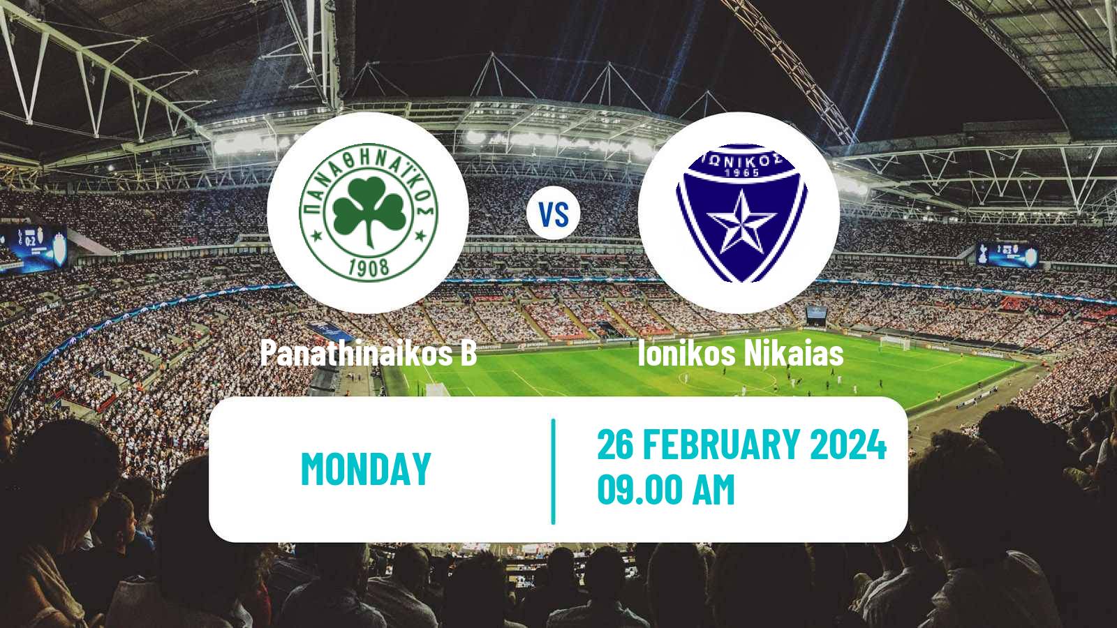 Soccer Greek Super League 2 Panathinaikos B - Ionikos Nikaias