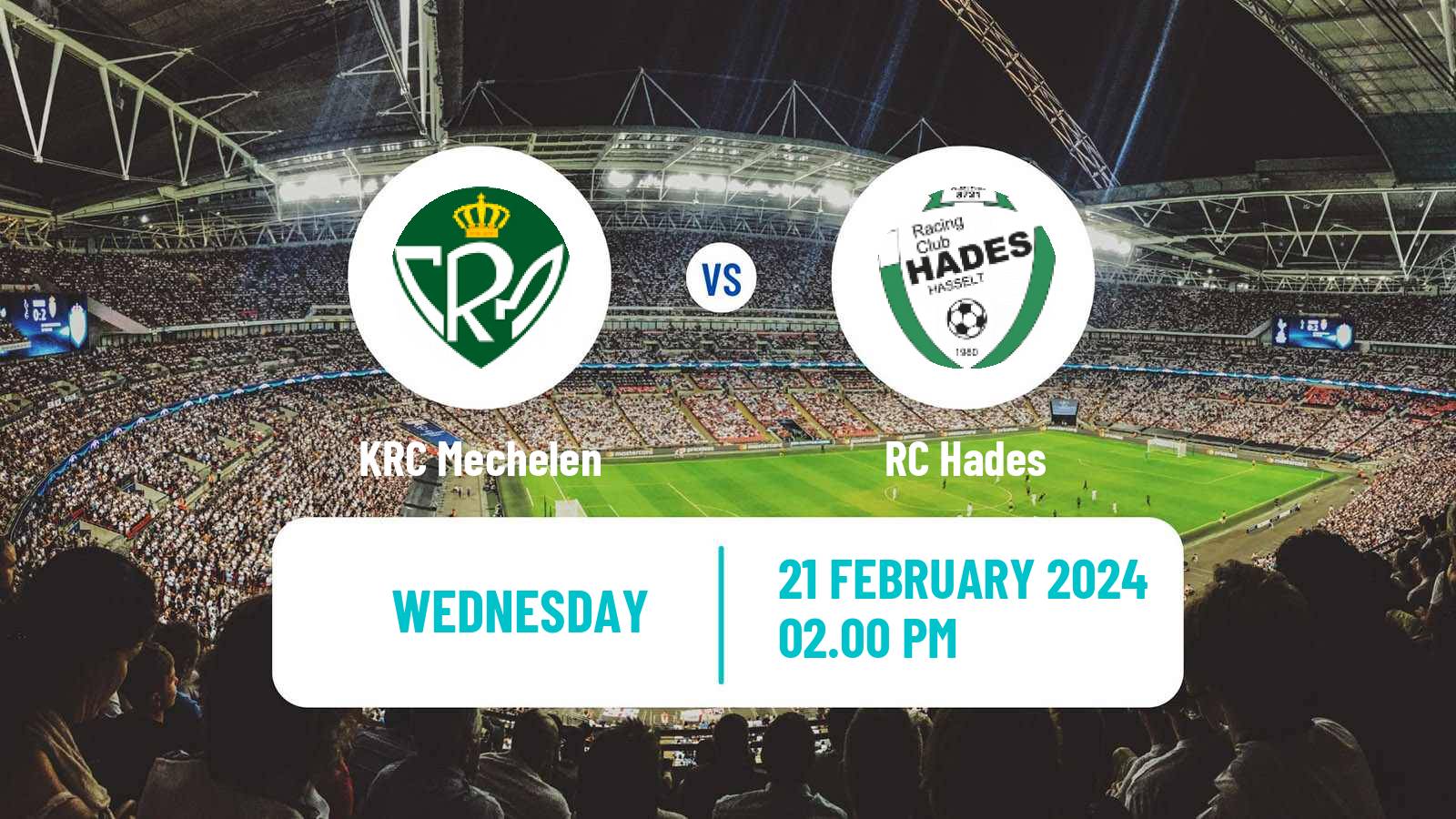 Soccer Belgian Second Amateur Division Group B KRC Mechelen - Hades