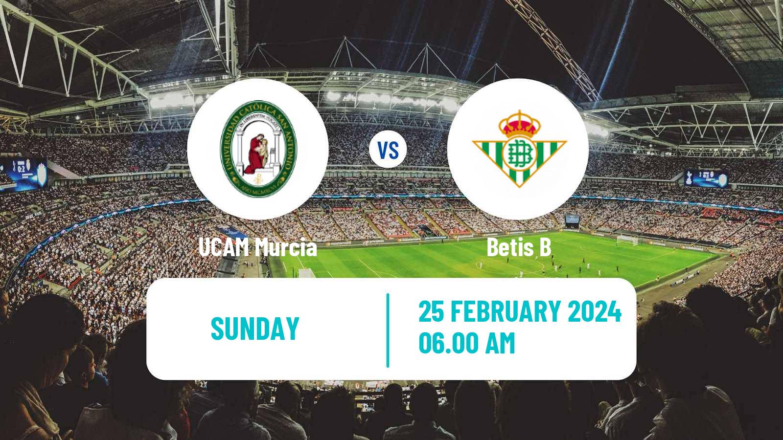 Soccer Spanish Segunda RFEF - Group 4 UCAM Murcia - Betis B