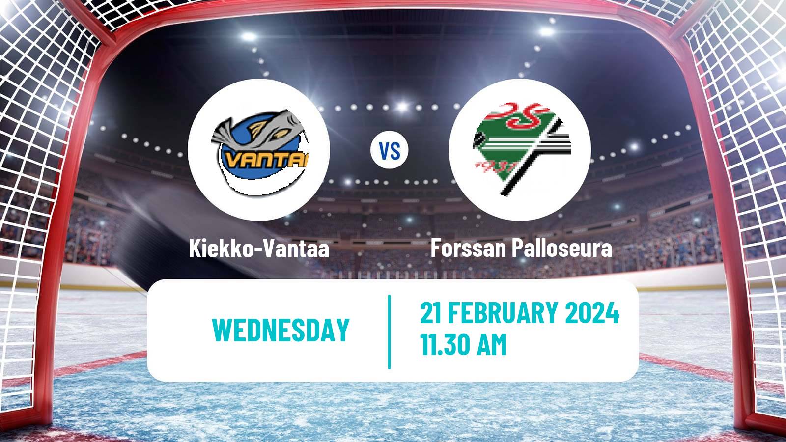 Hockey Finnish Mestis Kiekko-Vantaa - Forssan Palloseura