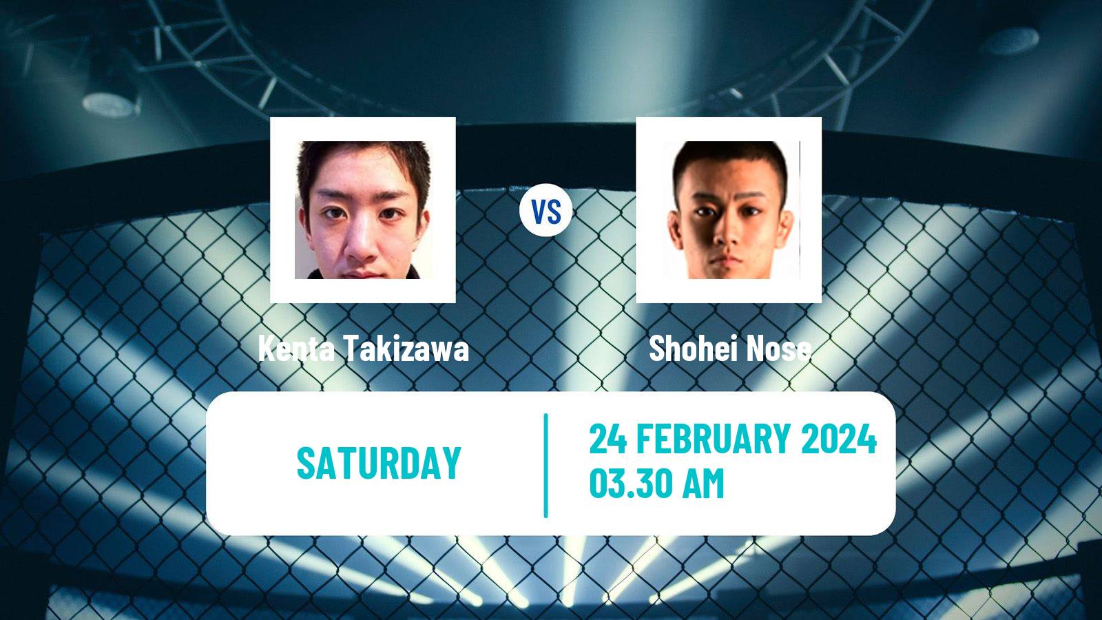 MMA Bantamweight Rizin Men Kenta Takizawa - Shohei Nose