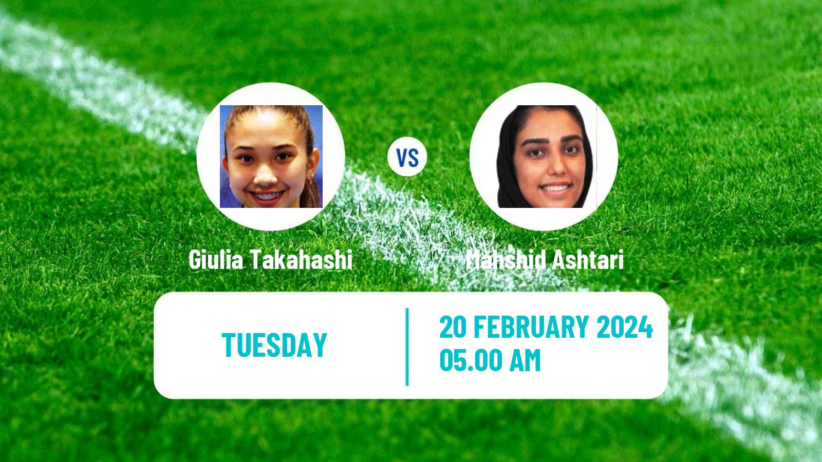 Table tennis World Championships Teams Women Giulia Takahashi - Mahshid Ashtari