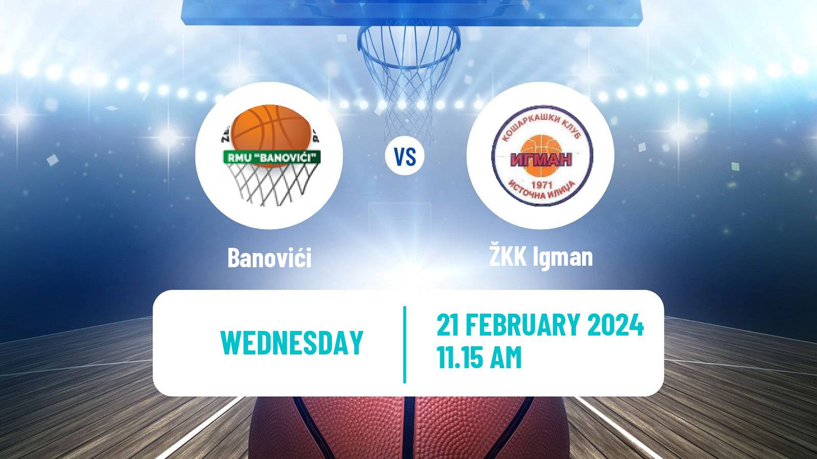 Basketball Bosnian Prvenstvo Basketball Women Banovići - Igman