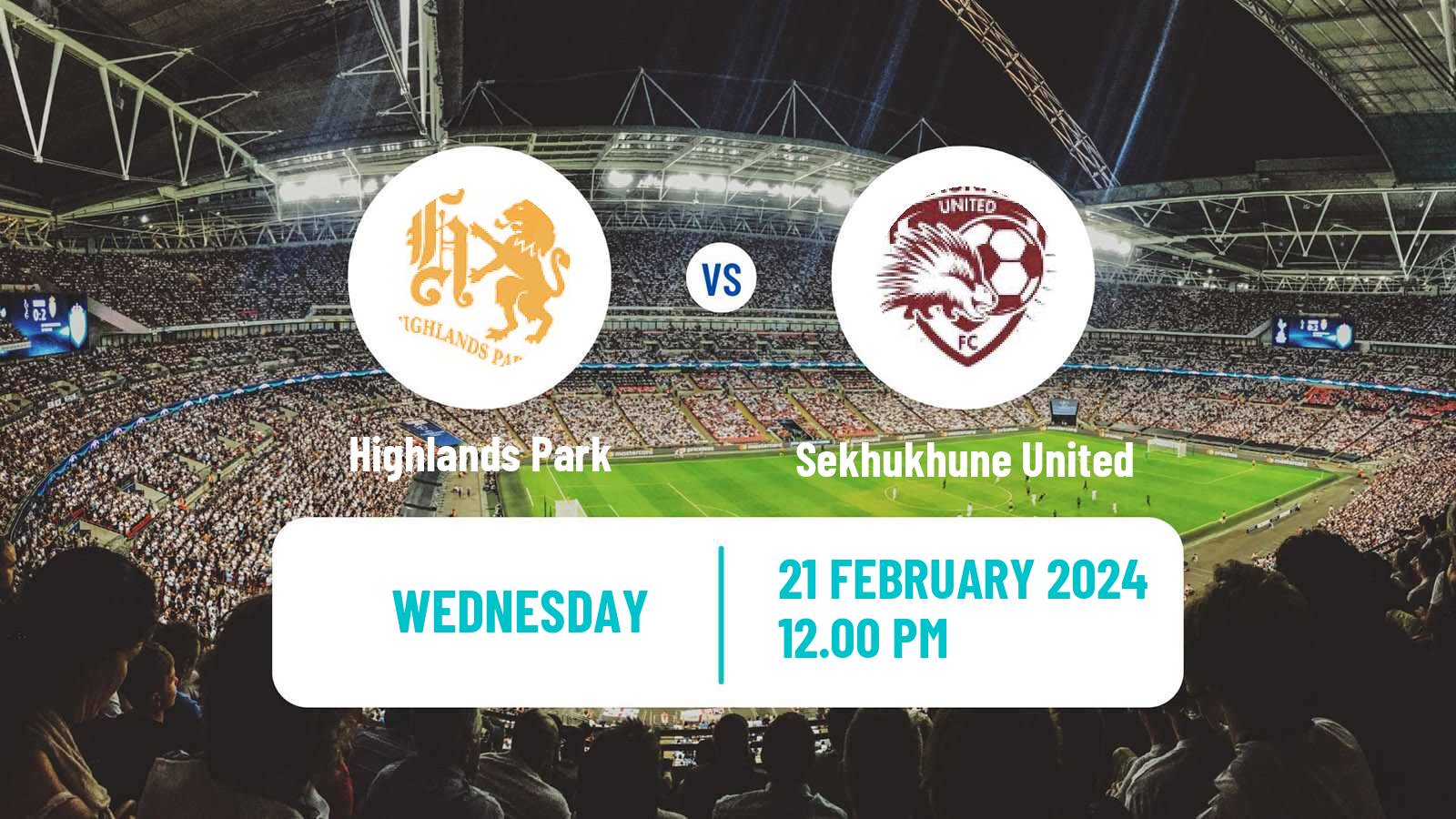 Soccer South African Nedbank Cup Highlands Park - Sekhukhune United