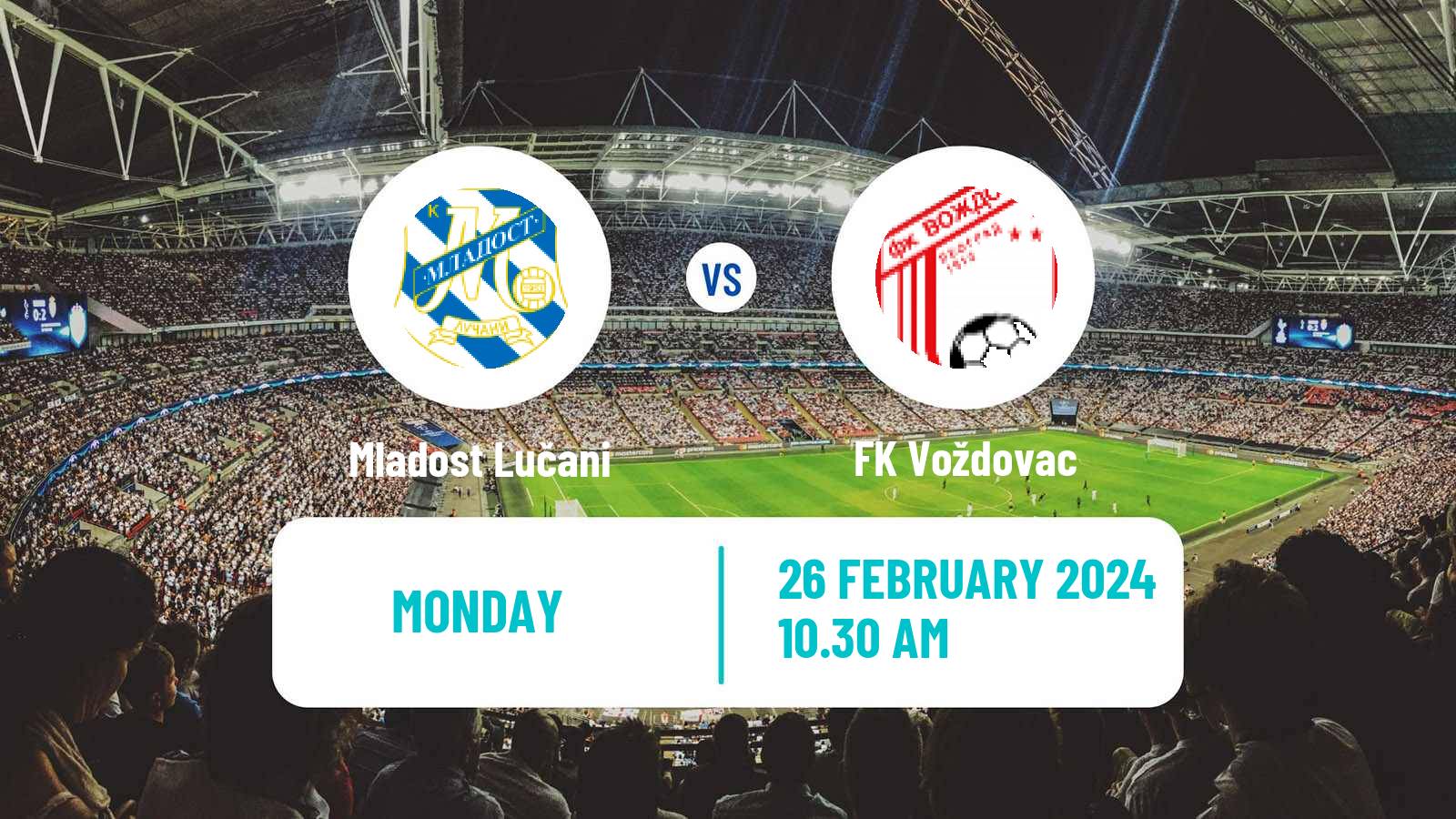 Soccer Serbian Superliga Mladost Lučani - Voždovac