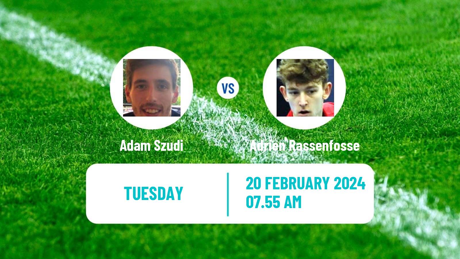 Table tennis World Championships Teams Men Adam Szudi - Adrien Rassenfosse