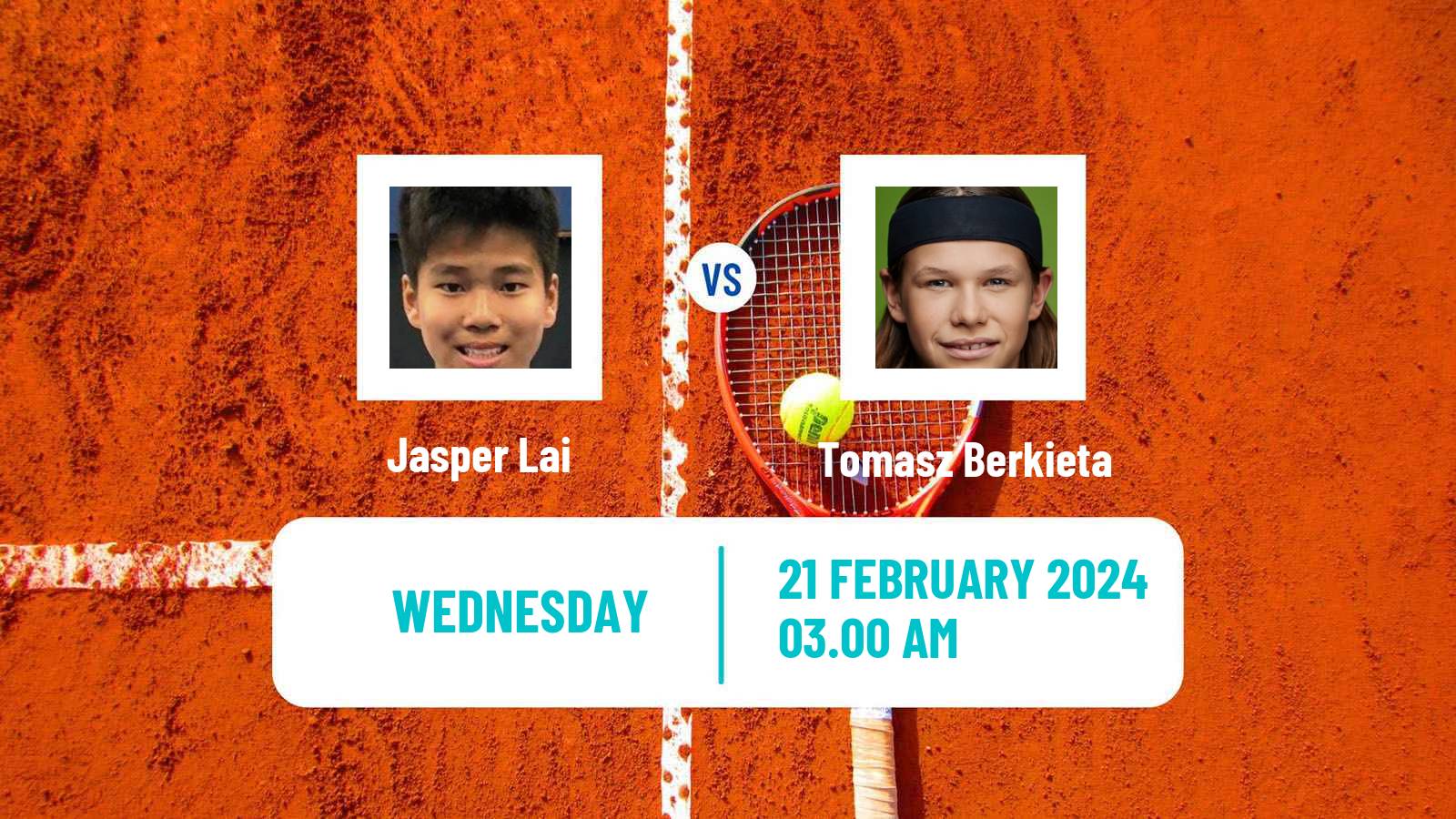 Tennis ITF M15 Sharm Elsheikh 4 Men Jasper Lai - Tomasz Berkieta