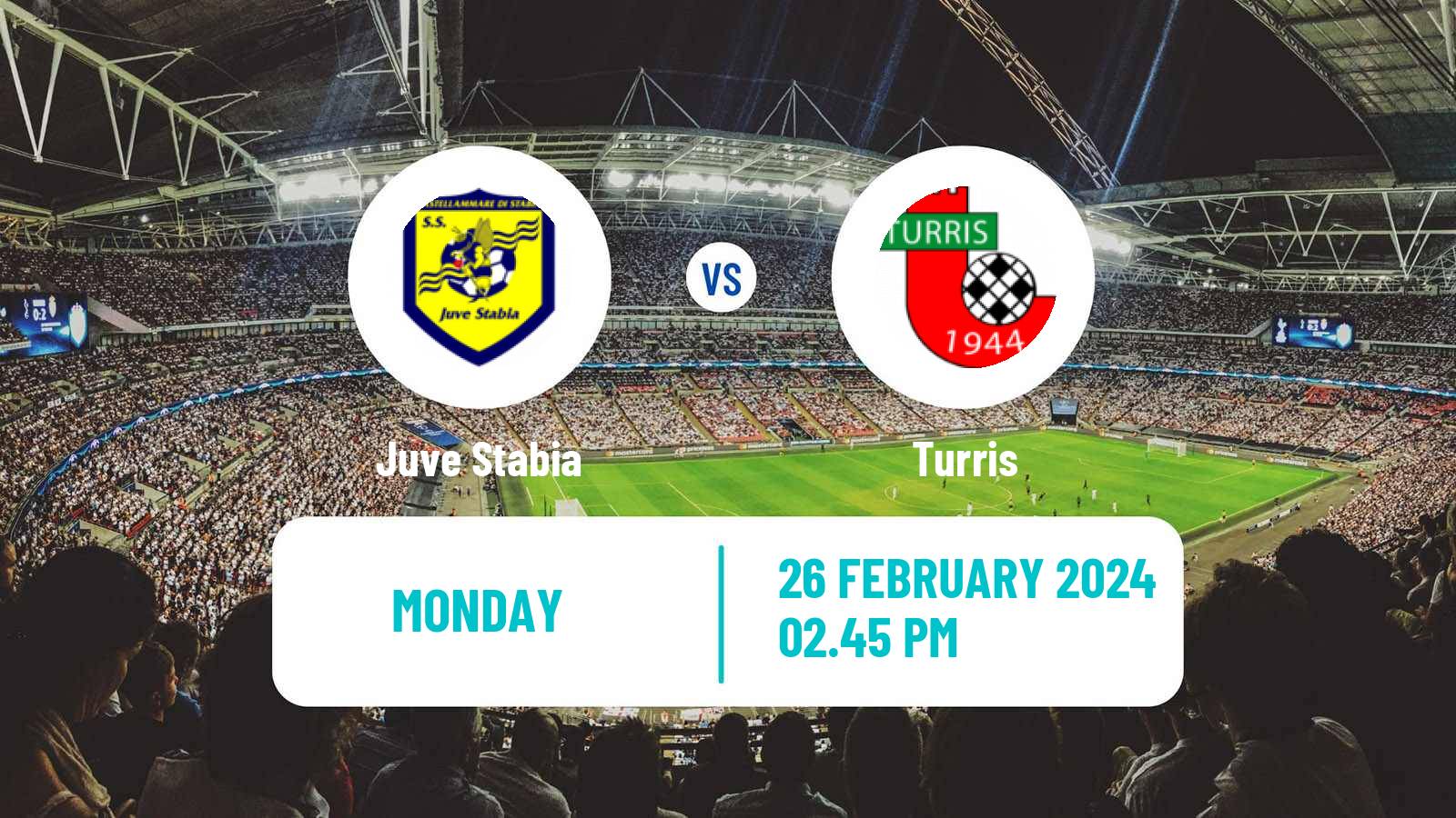 Soccer Italian Serie C Group C Juve Stabia - Turris