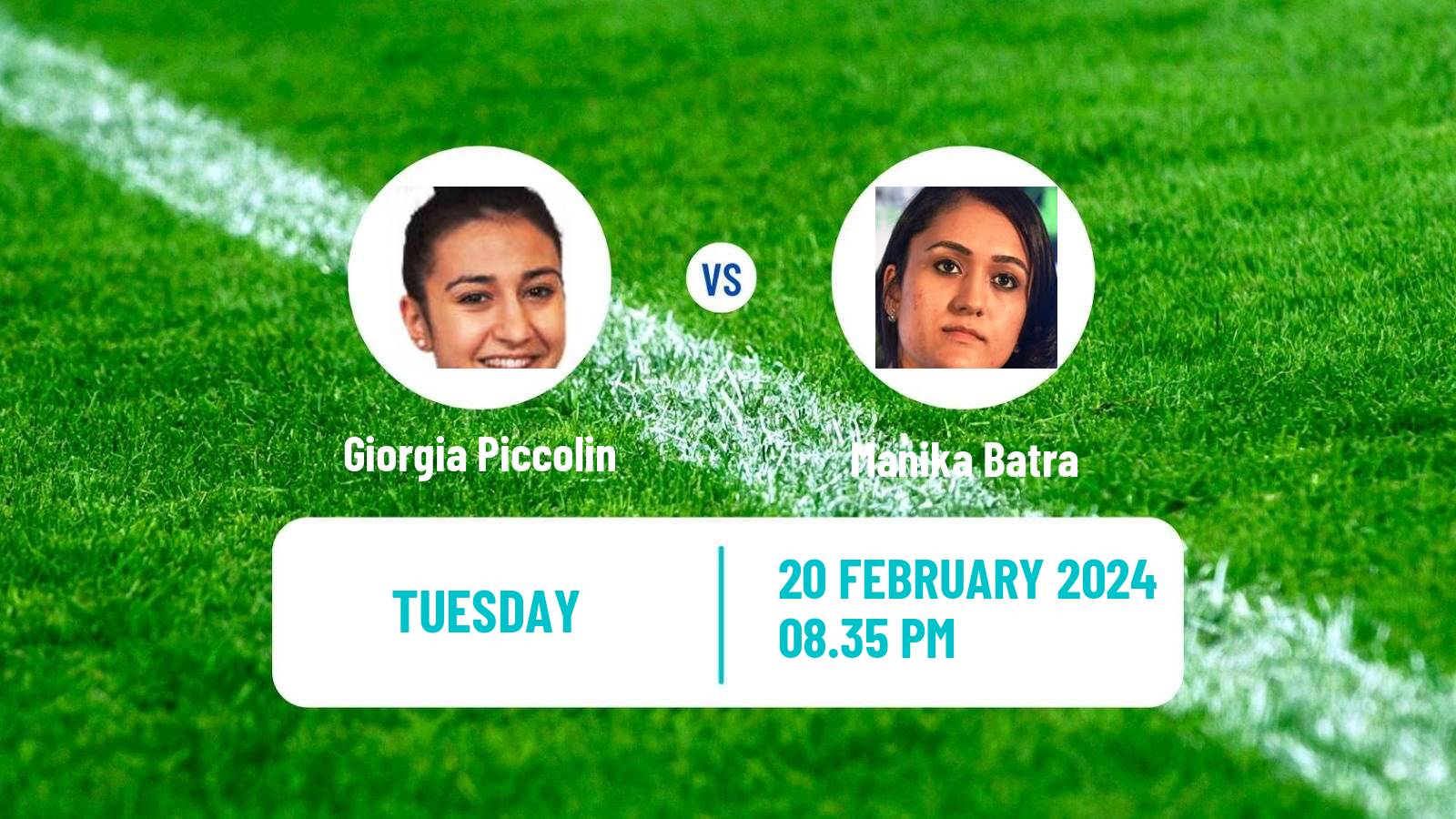 Table tennis World Championships Teams Women Giorgia Piccolin - Manika Batra