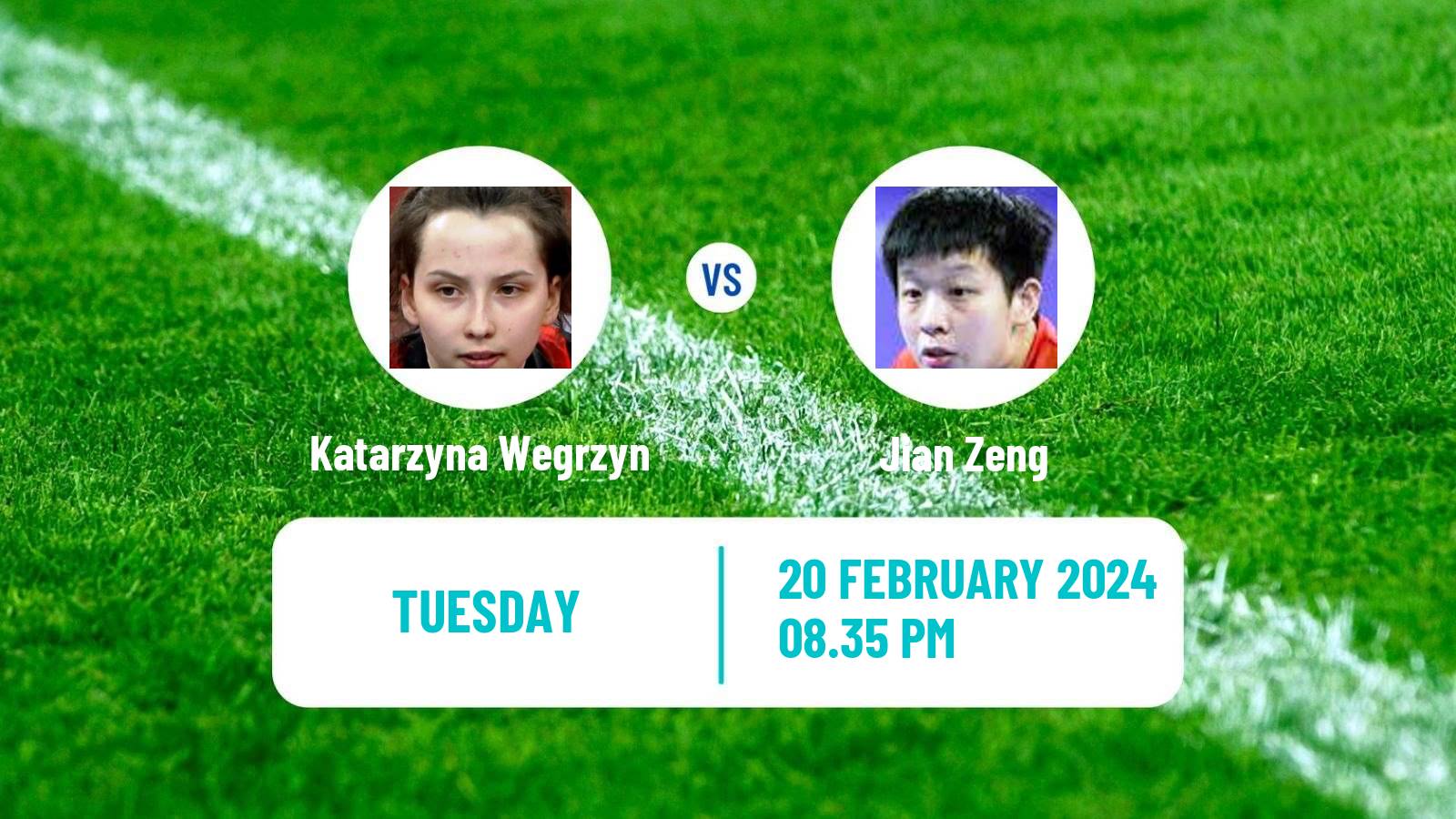 Table tennis World Championships Teams Women Katarzyna Wegrzyn - Jian Zeng