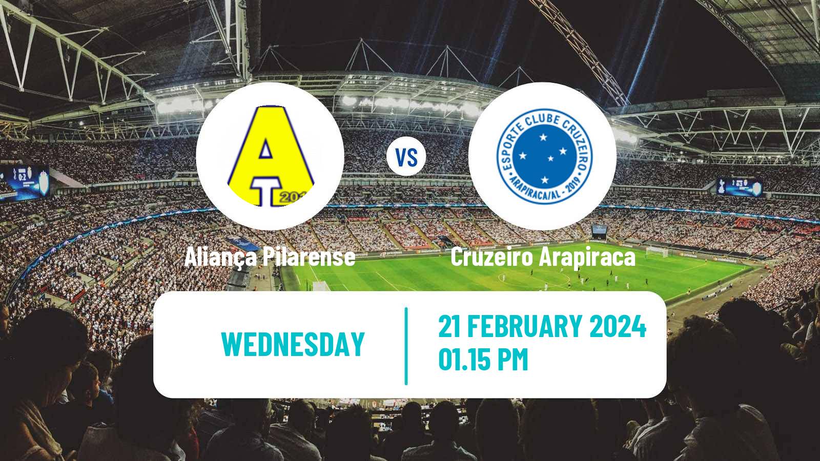 Soccer Brazilian Copa Alagoas Aliança Pilarense - Cruzeiro Arapiraca