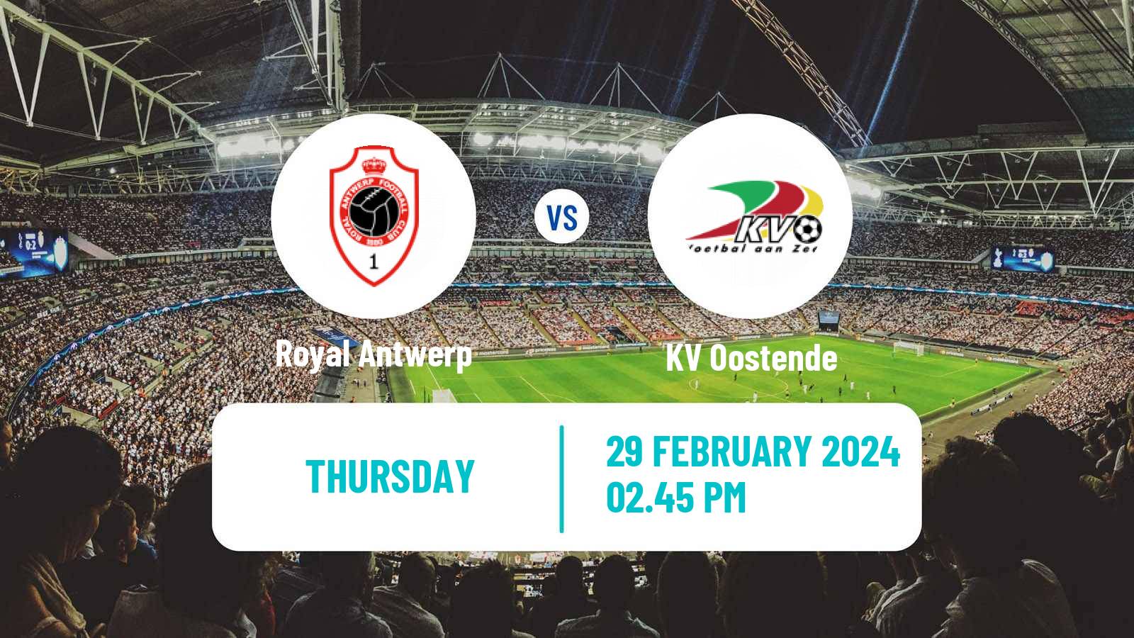 Soccer Belgian Cup Royal Antwerp - Oostende