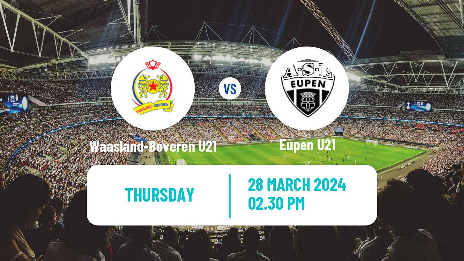 Football Belgian Pro League U21 Beveren U21 - Eupen U21