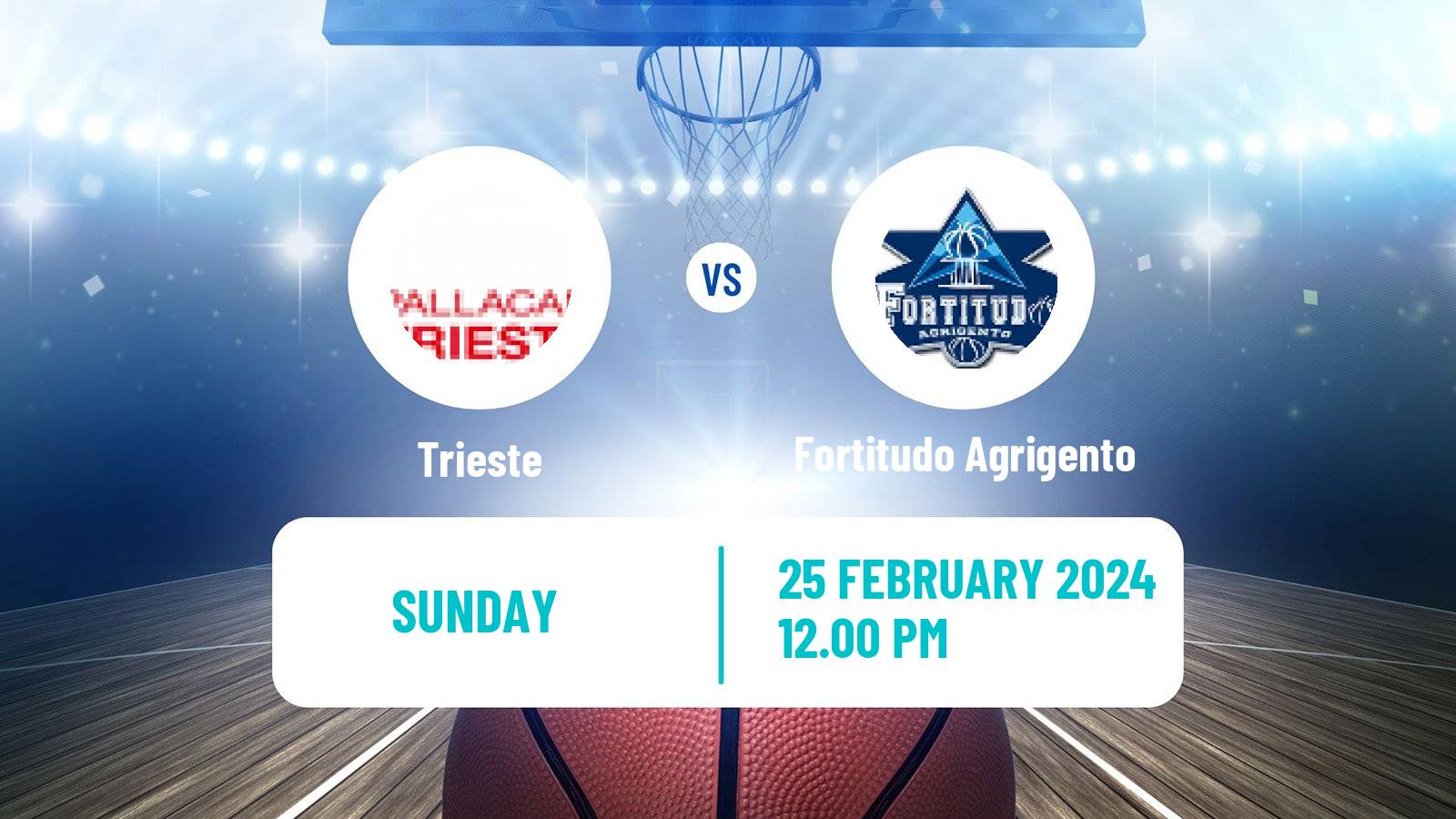 Basketball Italian Serie A2 Basketball Trieste - Fortitudo Agrigento