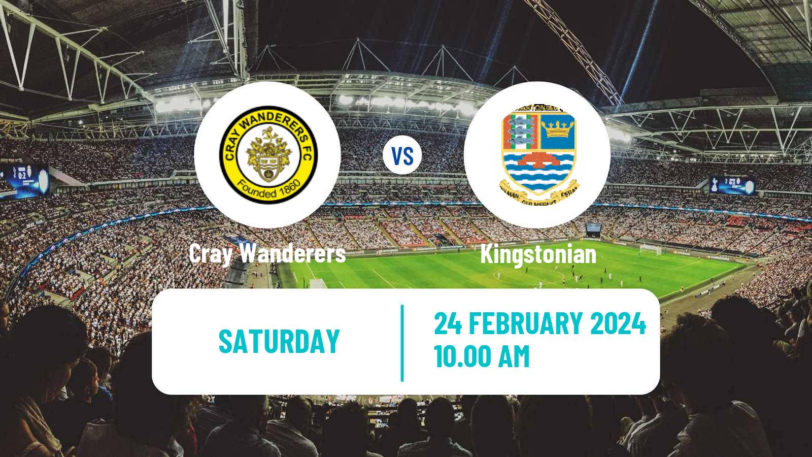 Football English Isthmian League Premier Division Cray Wanderers - Kingstonian