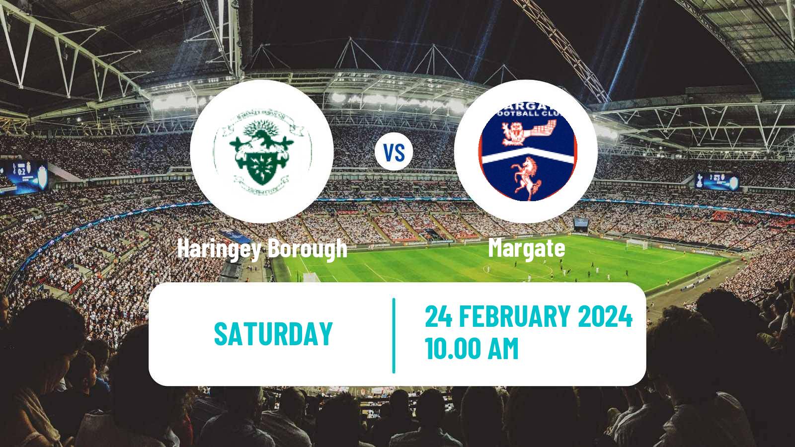 Football English Isthmian League Premier Division Haringey Borough - Margate
