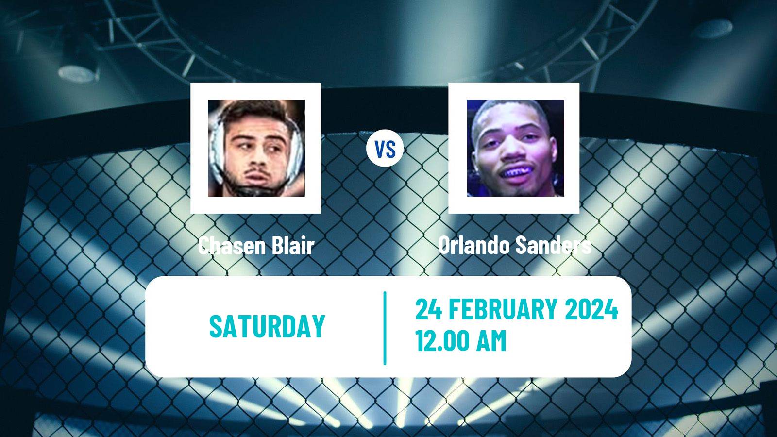 MMA Welterweight Cage Warriors Men Chasen Blair - Orlando Sanders